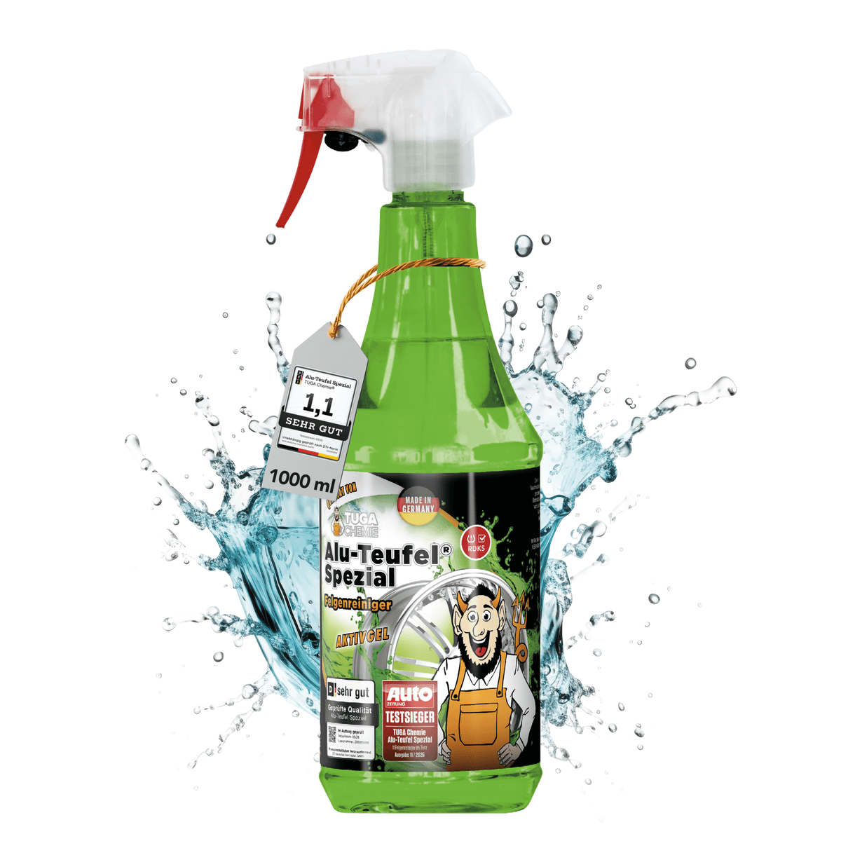 Alu-Teufel Spezial Grün Felgenreiniger Flasche