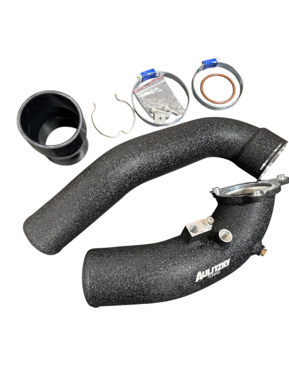 Charge Pipe Aluminium schwarz | passend für BMW M340i/M440i/M40i (G20/G28/G21/G22/G26/G29) B58.2 | Aulitzky Tuning - Drivesupply