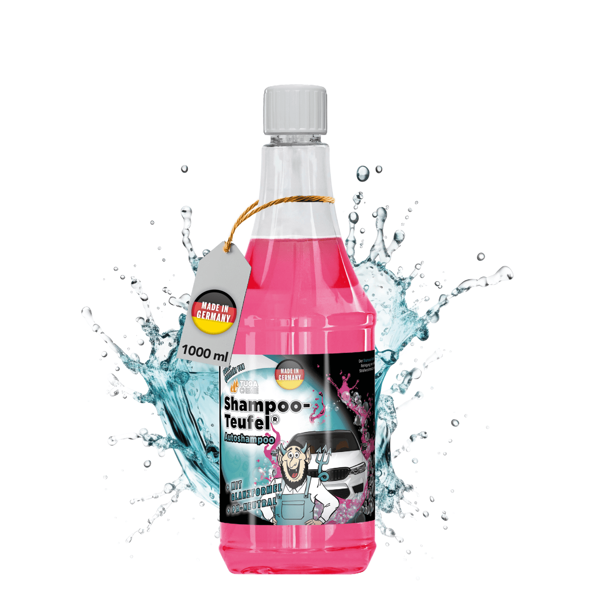 Shampoo-Teufel Autoshampoo Flasche